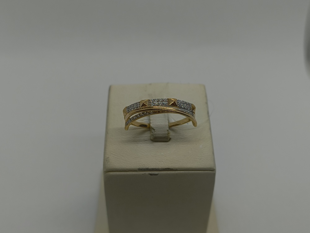 1105357 КОЛЬЦО С КАМНЯМИ (Au 585)