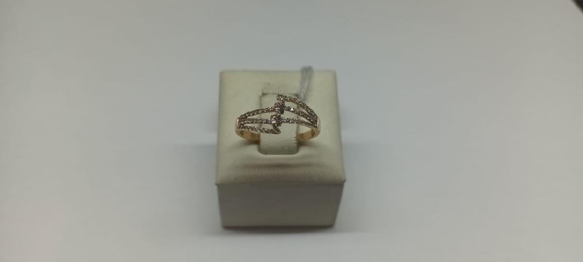 КОЛКМИ585 КОЛЬЦО С КАМНЯМИ (Au 585)