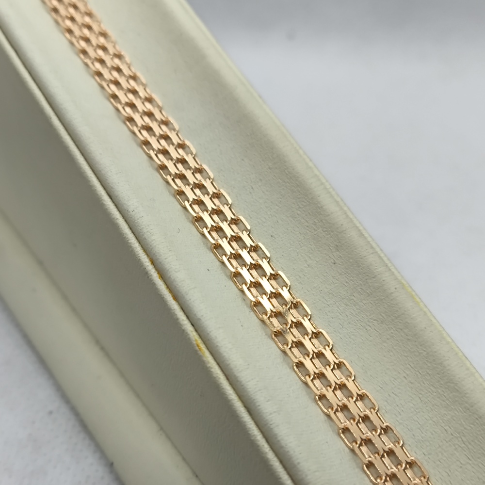 БРАСЛЕТ ПОЛНОВЕСНЫЙ Бисмарк машинный (Au 585)