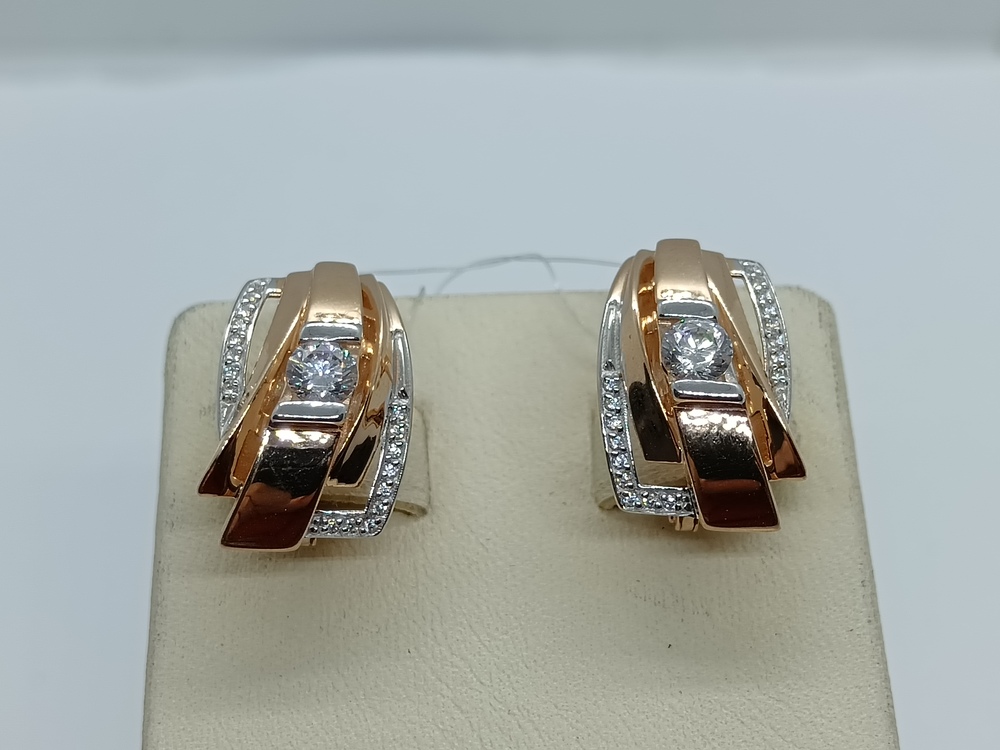 СЕРЬГИ С КАМНЯМИ (Au 585)