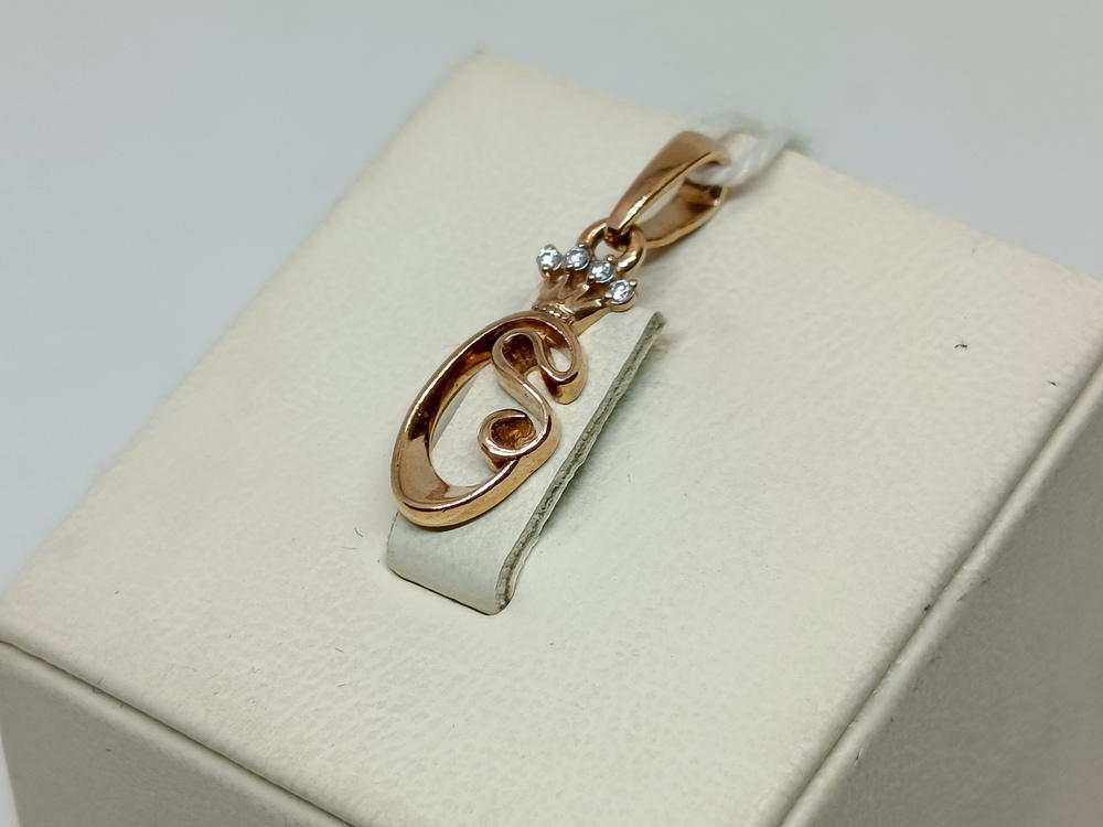 ПОДКМИ585 ПОДВЕСКА С КАМНЯМИ (Au 585)