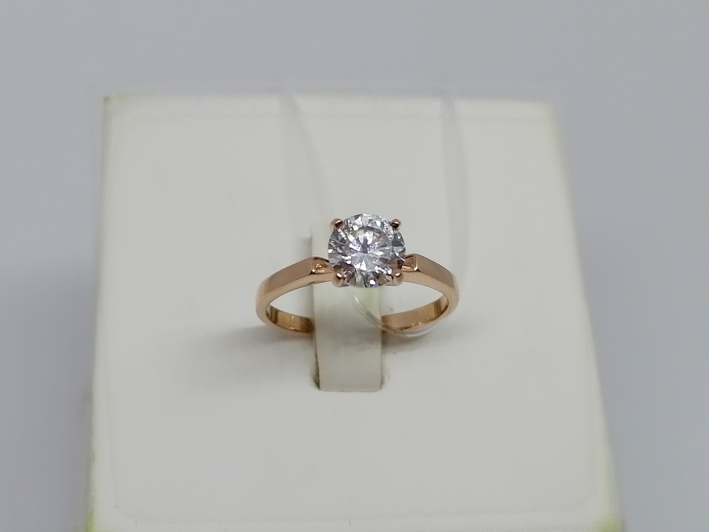 КОЛЬЦО С КАМНЕМ (Au 585)