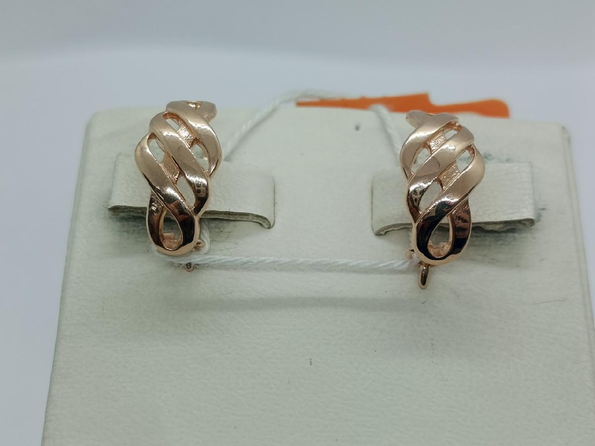 СБКМ585 СЕРЬГИ БЕЗ КАМНЯ (Au 585) СБКМ585 СЕРЬГИ БЕЗ КАМНЯ (Au 585)