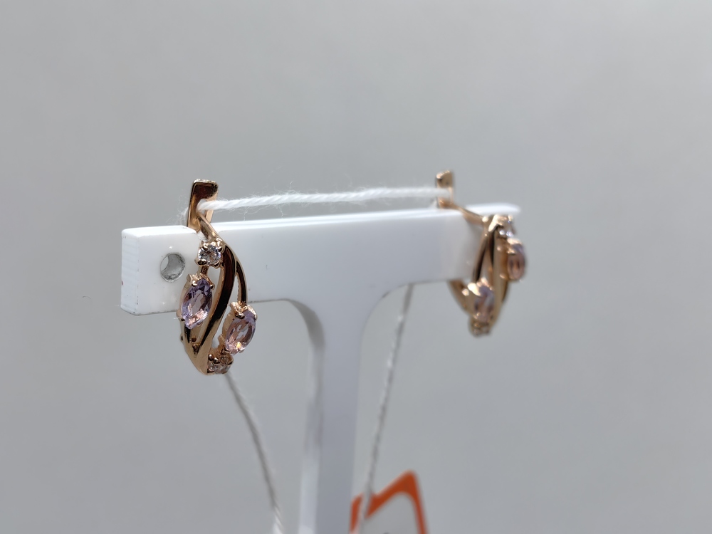 СЕРЬГИ С КАМНЯМИ (Au 585)