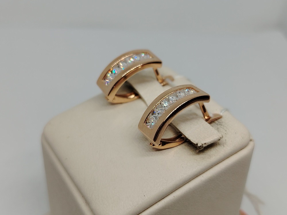 СЕРЬГИ С КАМНЯМИ (Au 585)