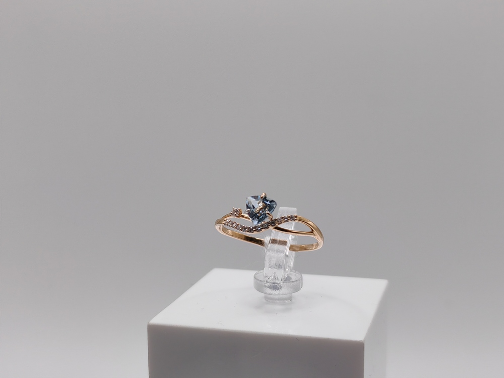 КОЛКМИ585 КОЛЬЦО С КАМНЯМИ (Au 585)