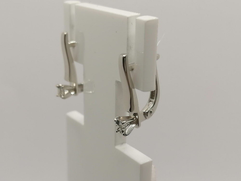 СЕРЬГИ БРИЛЛИАНТ (Ag 925)