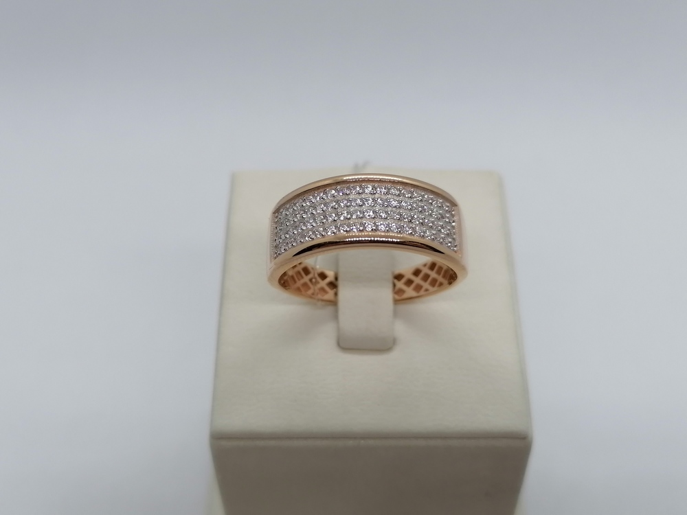 КОЛЬЦО С КАМНЯМИ (Au 585)