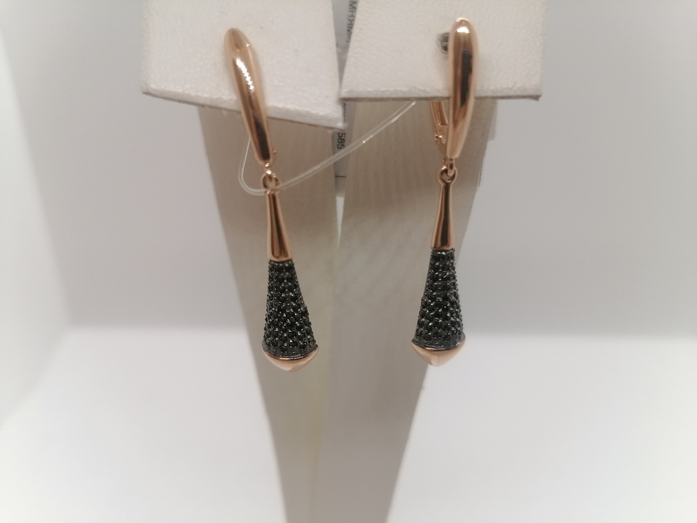 СЕРЬГИ С КАМНЯМИ (Au 585)