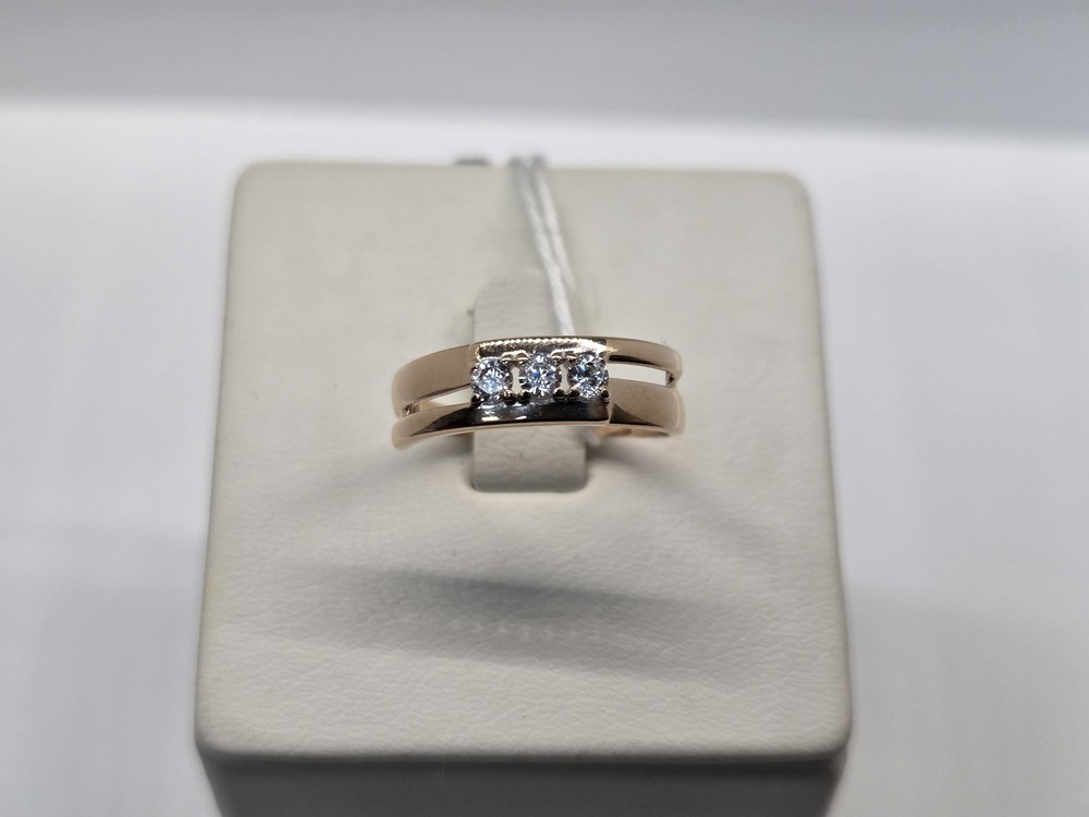 КОЛКМИ585 КОЛЬЦО С КАМНЯМИ (Au 585)