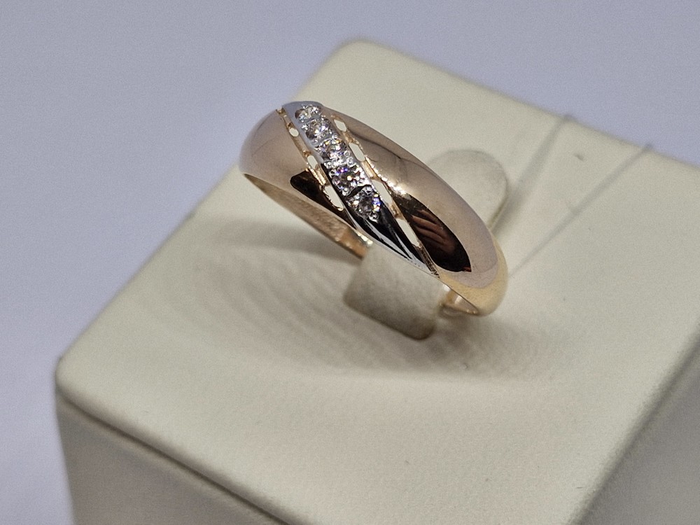 КОЛЬЦО С КАММНЯМИ (Au 585)