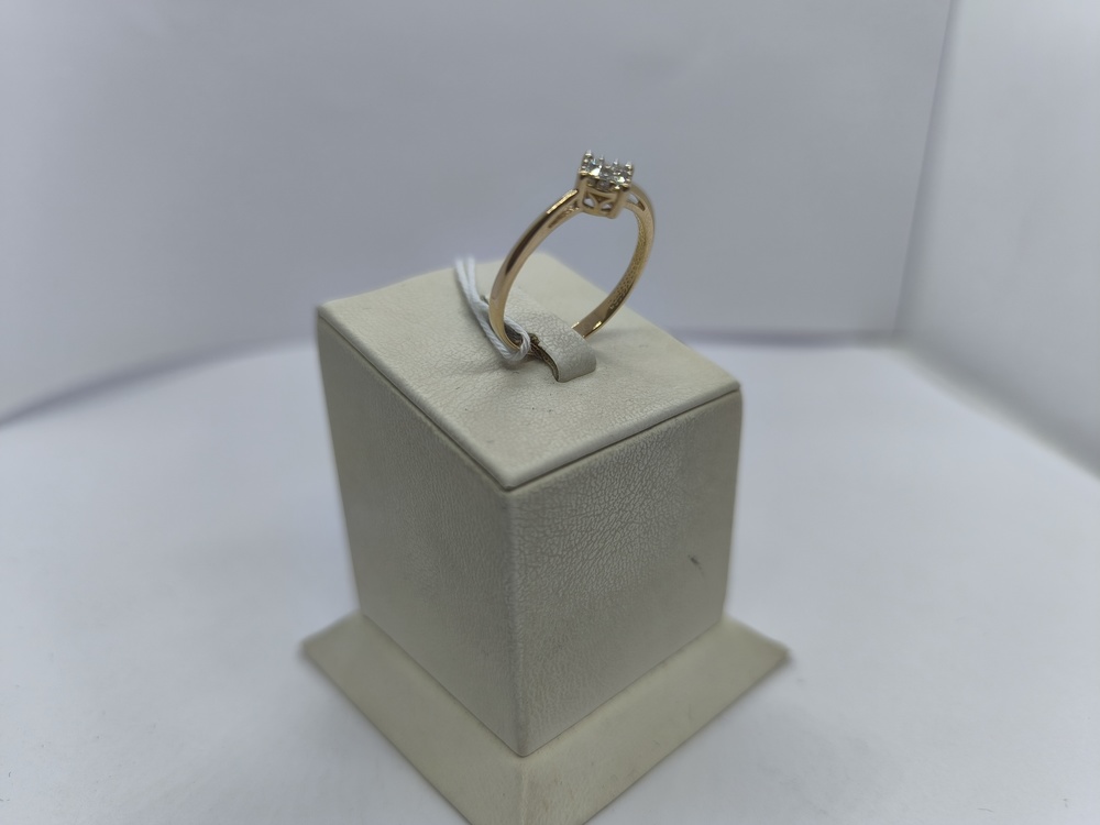 КОЛЬЦО С КАМНЯМИ (Au 585)