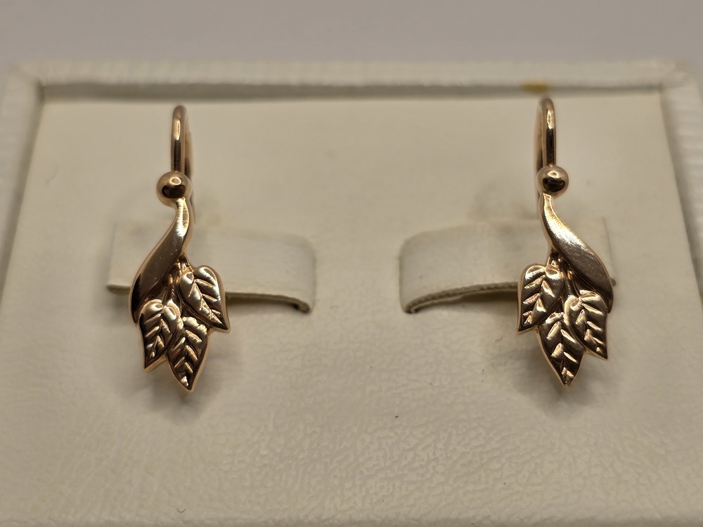 СБКМ585 СЕРЬГИ БЕЗ КАМНЯ (Au 585)