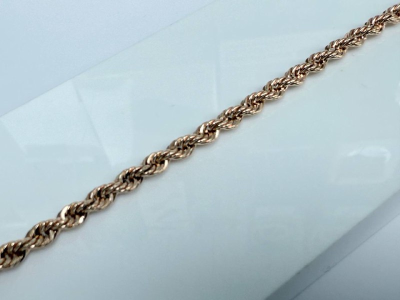 БРАСЛЕТ ПУСТОТЕЛЫЙ Веревка (Au 585)