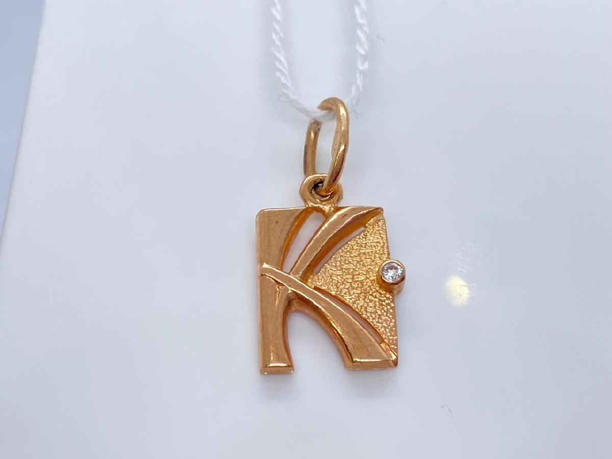 ПОДВЕСКА БУКВА К (Au 585)