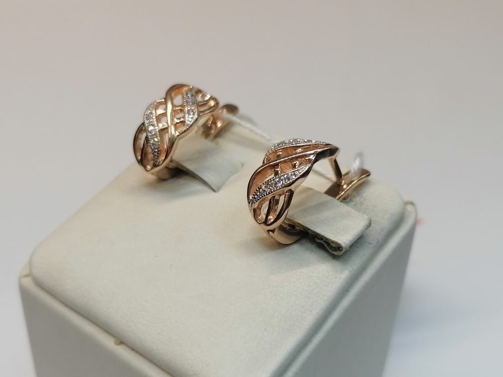 СЕРЬГИ С КАМНЯМИ (Au 585)