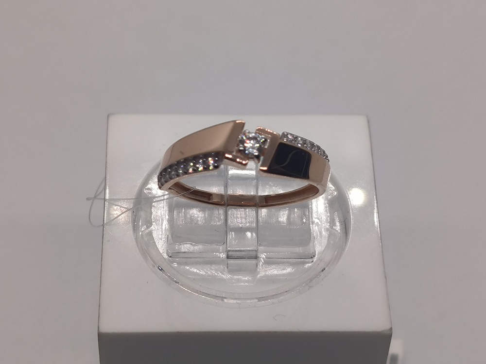 КОЛЬЦО С КАМНЯМИ (Au 585)