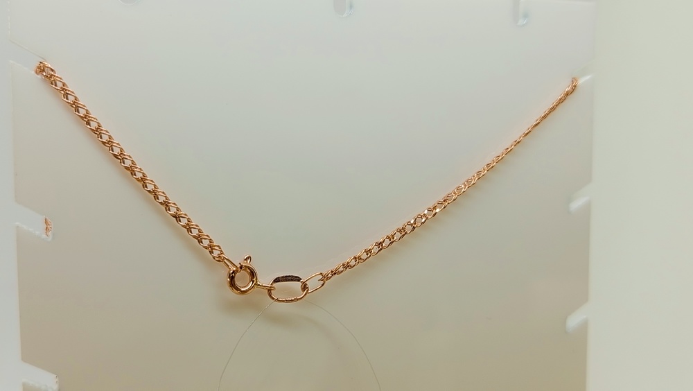 ЦЕПЬ ПУСТОТЕЛАЯ Ромб двойной (Au 585)