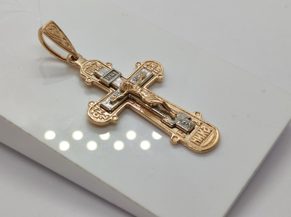 ПОДВЕСКА КРЕСТ без камня (Au 585)