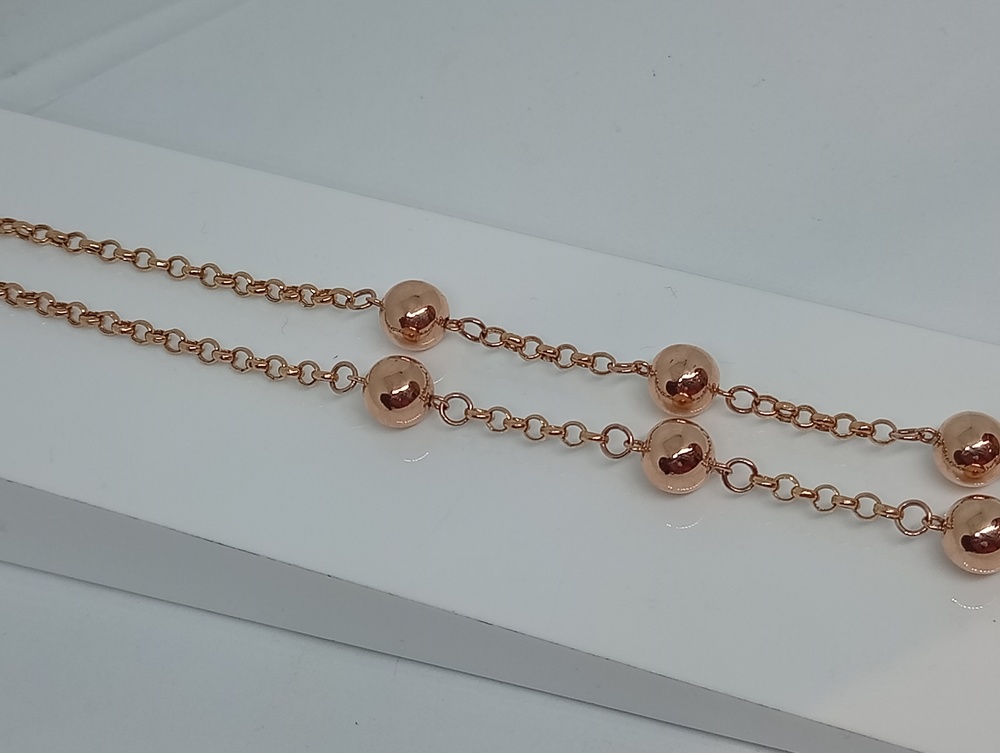 КОЛЬЕ С КАМНЯМИ Au 585