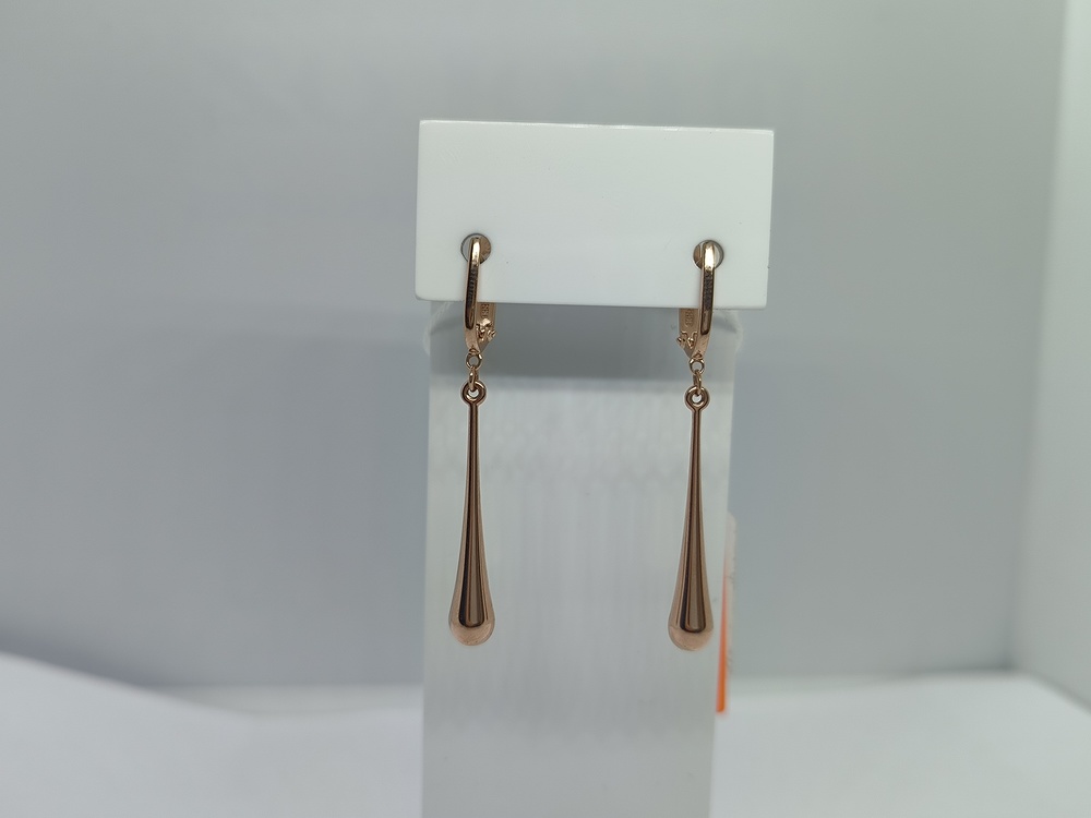 СЕРЬГИ БЕЗ КАМНЯ (Au 585)