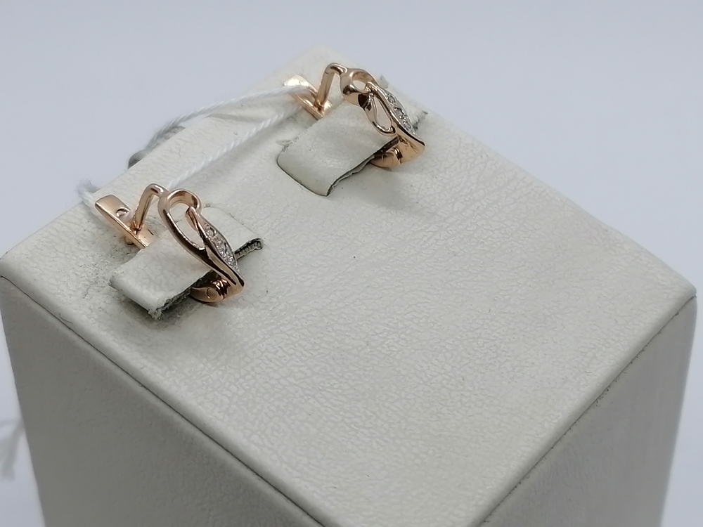 СКМИ585 СЕРЬГИ С КАМНЯМИ (Au 585)