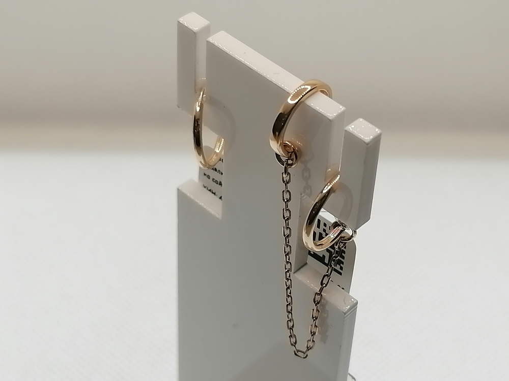 СЕРЬГИ КОНГО без камня (Au 585)