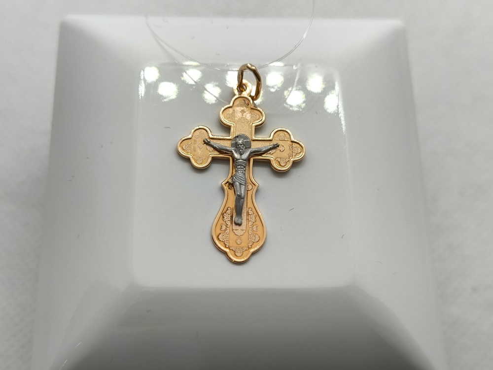 ПОДВЕСКА КРЕСТ без камня (Au 585)