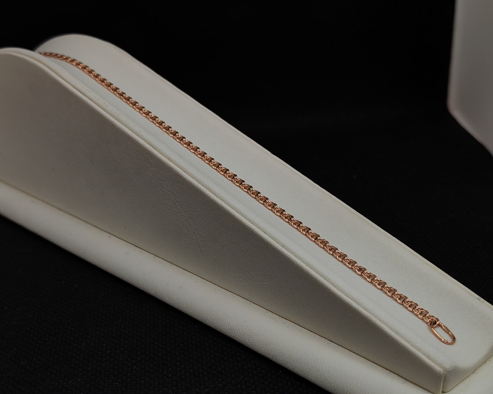 БЛБ585 БРАСЛЕТ ПОЛНОВЕСНЫЙ Бисмарк (Au 585)