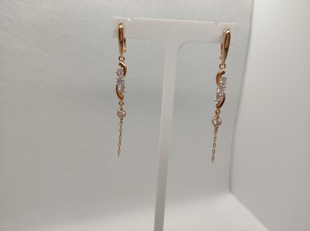 СЕРЬГИ С КАМНЯМИ (Au 585)