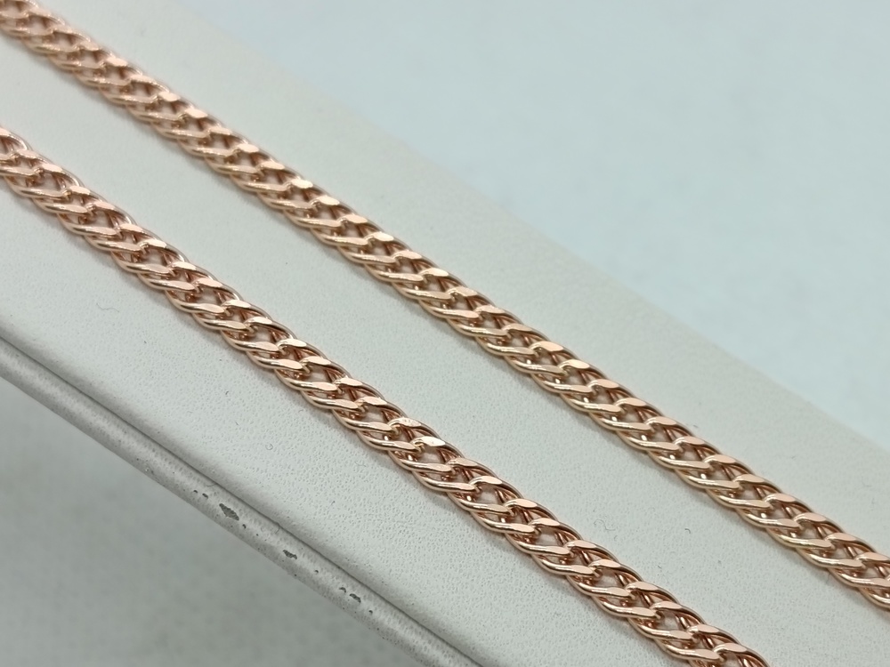 ЦЕПЬ ПУСТОТЕЛАЯ Ромб двойной (Au 585)