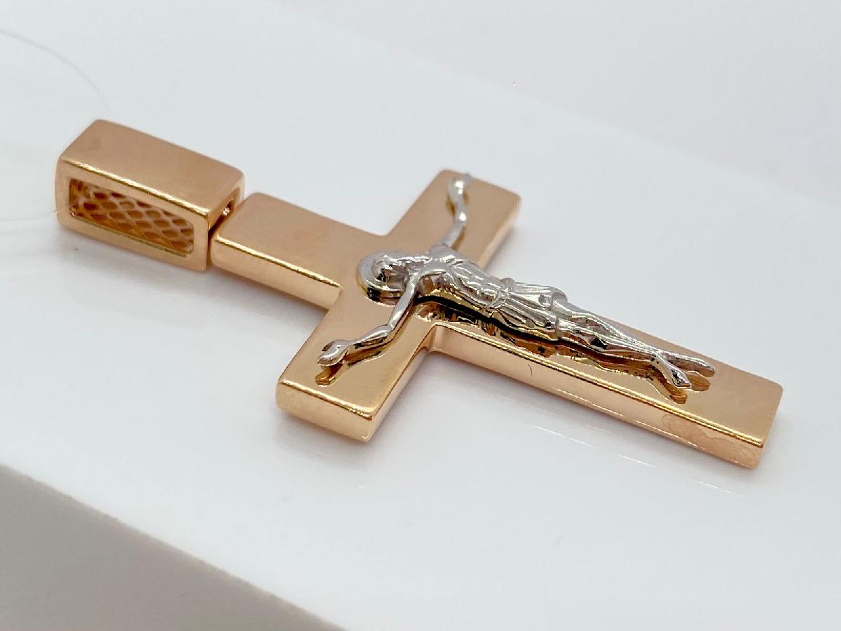 ПОДВЕСКА КРЕСТ без камня (Au 585)