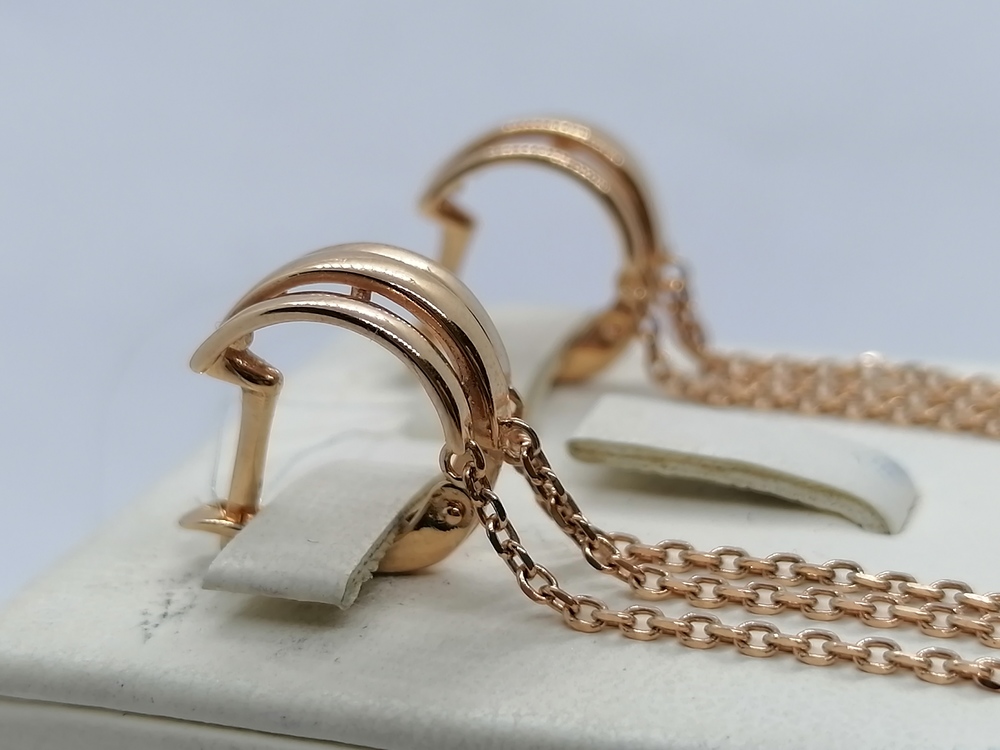 СЕРЬГИ БЕЗ КАМНЯ (Au 585)