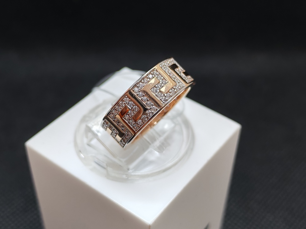 КОЛЬЦО С КАМНЯМИ (Au 585)