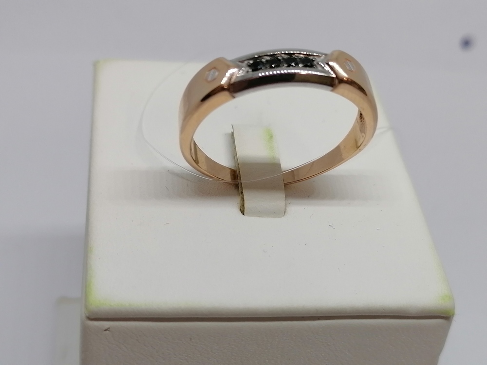 КОЛЬЦО С КАМНЯМИ (Au 585)