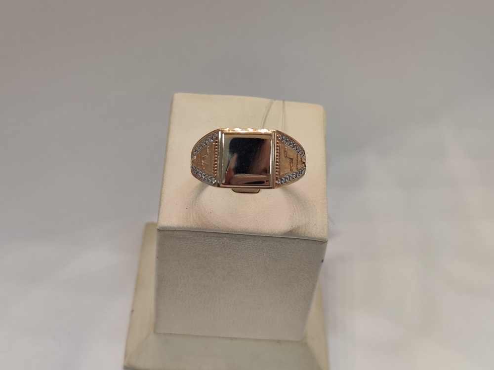 ПЕЧАТКА С КАМНЯМИ (Au 585)