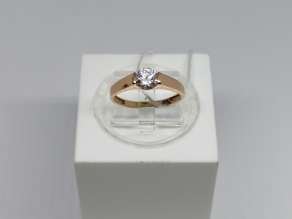 КОЛКМ585 КОЛЬЦО С КАМНЕМ (Au 585)