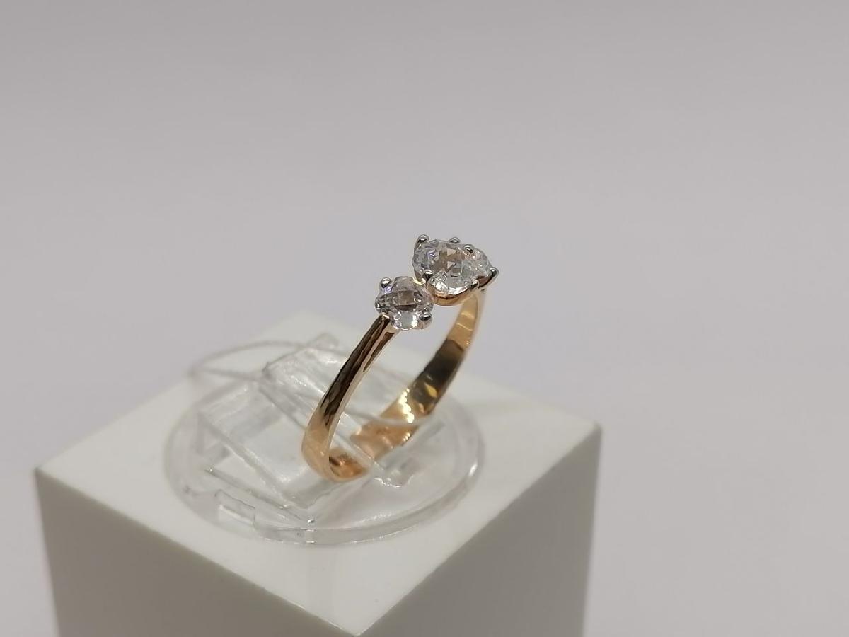 КОЛЬЦО С КАМНЯМИ (Au 585)