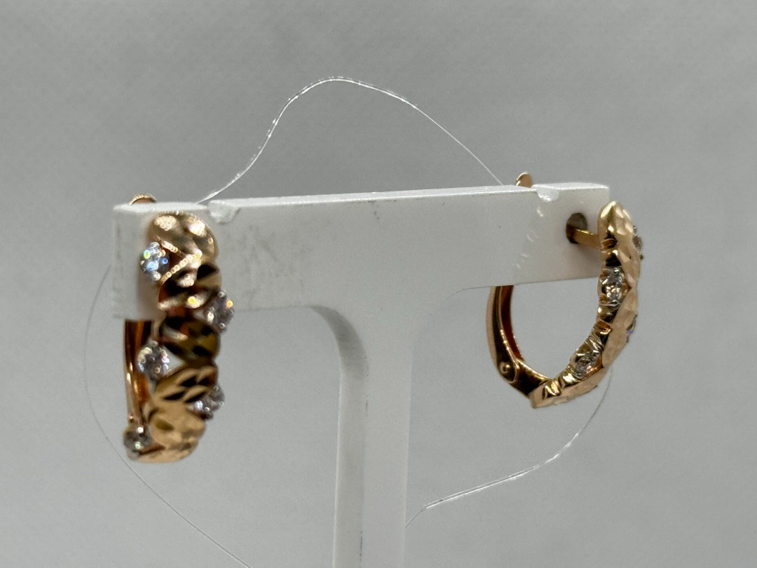 СЕРЬГИ С КАМНЯМИ (Au 585)