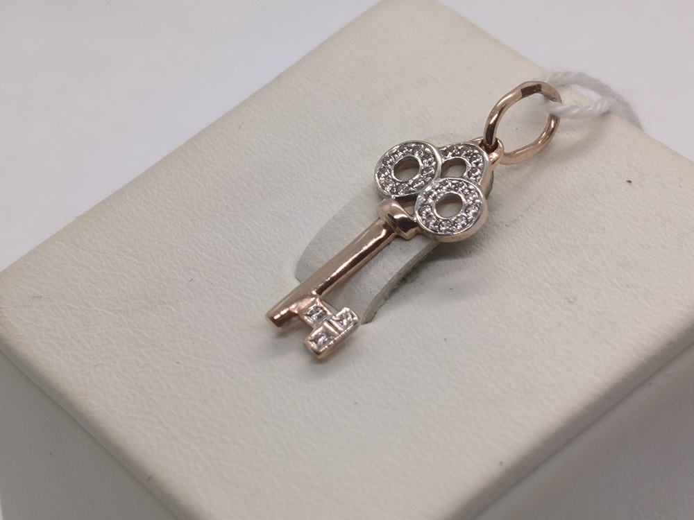 ПОДКМИ585 ПОДВЕСКА С КАМНЯМИ (Au 585)