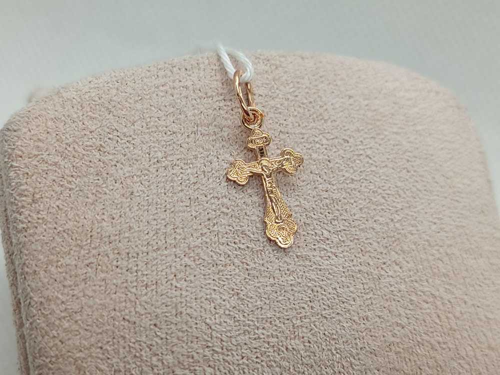 ПОДКБК585 ПОДВЕСКА КРЕСТ БЕЗ КАМНЯ (Au 585)