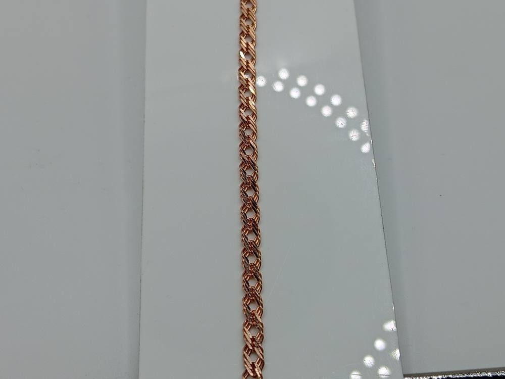 БРАСЛЕТ ПОЛНОВЕСНЫЙ Ромб тройной (Au 585)