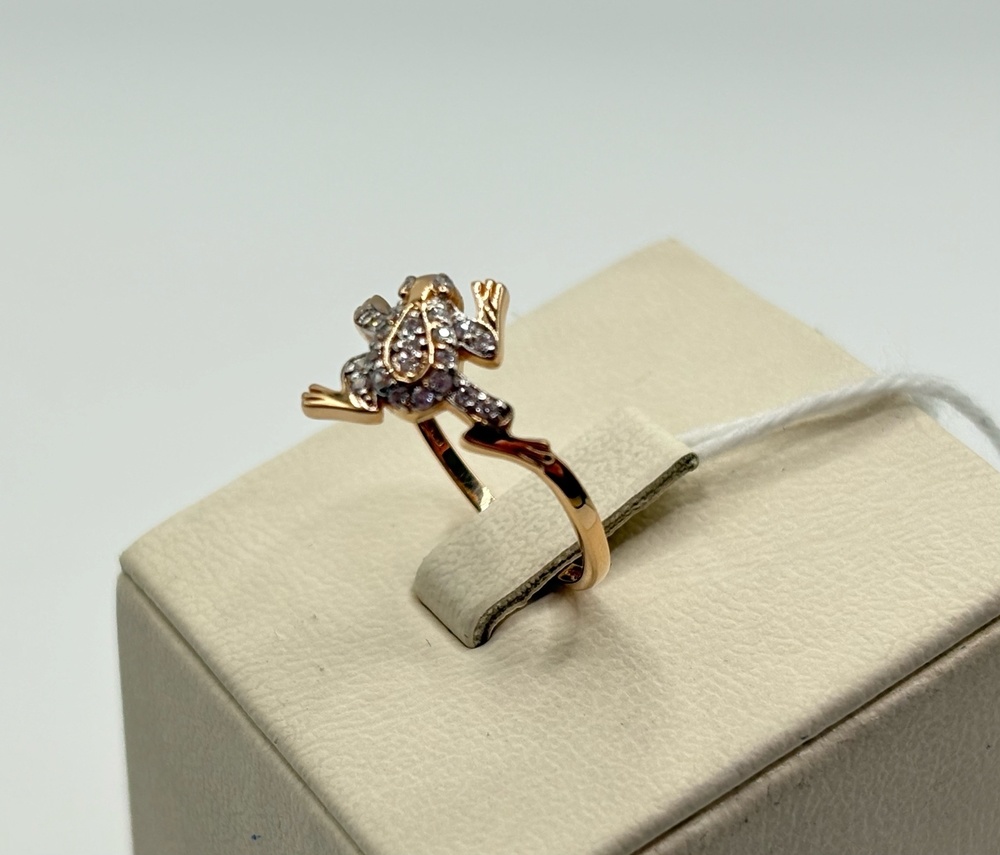 КОЛКМИ585 КОЛЬЦО С КАМНЯМИ (Au 585)