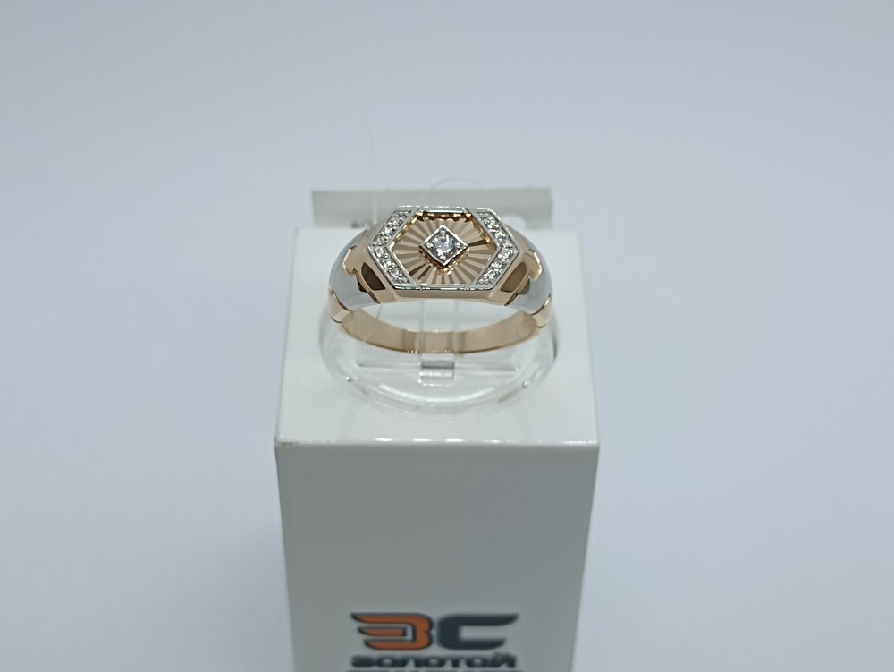 ПЕЧАТКА С КАМНЯМИ (Au 585)