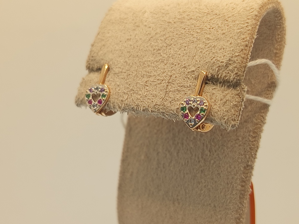 СЕРЬГИ С КАМНЯМИ (Au 585)