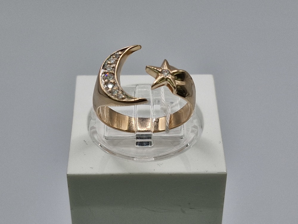 КОЛКМИ585 КОЛЬЦО С КАМНЯМИ (Au 585)