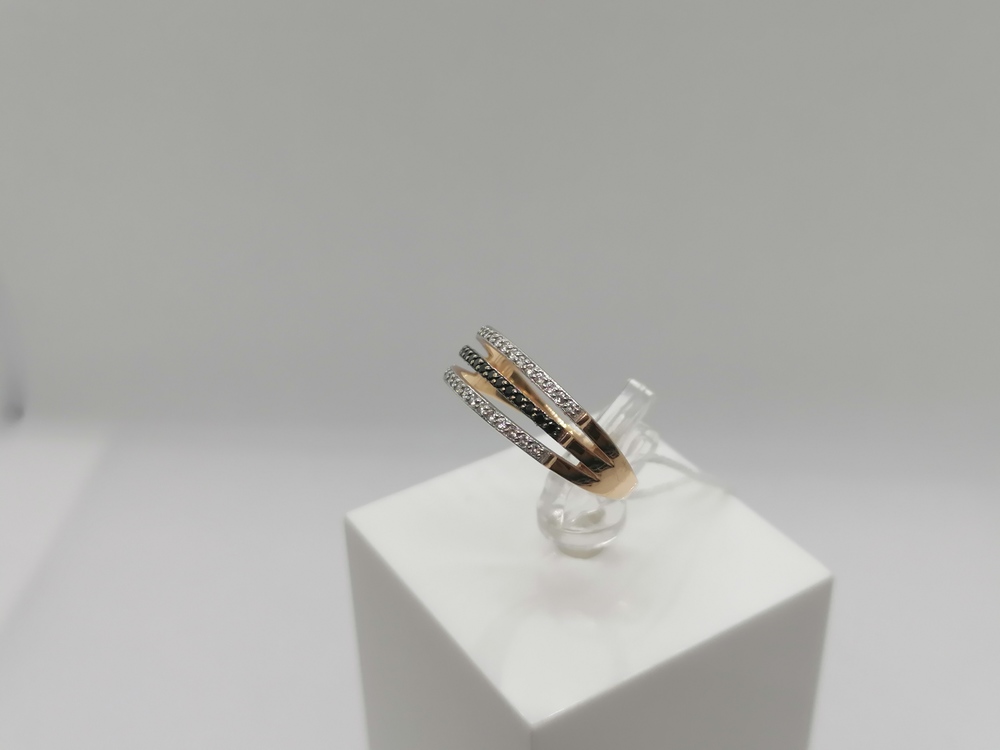 КОЛЬЦО С КАМНЯМИ (Au 585)