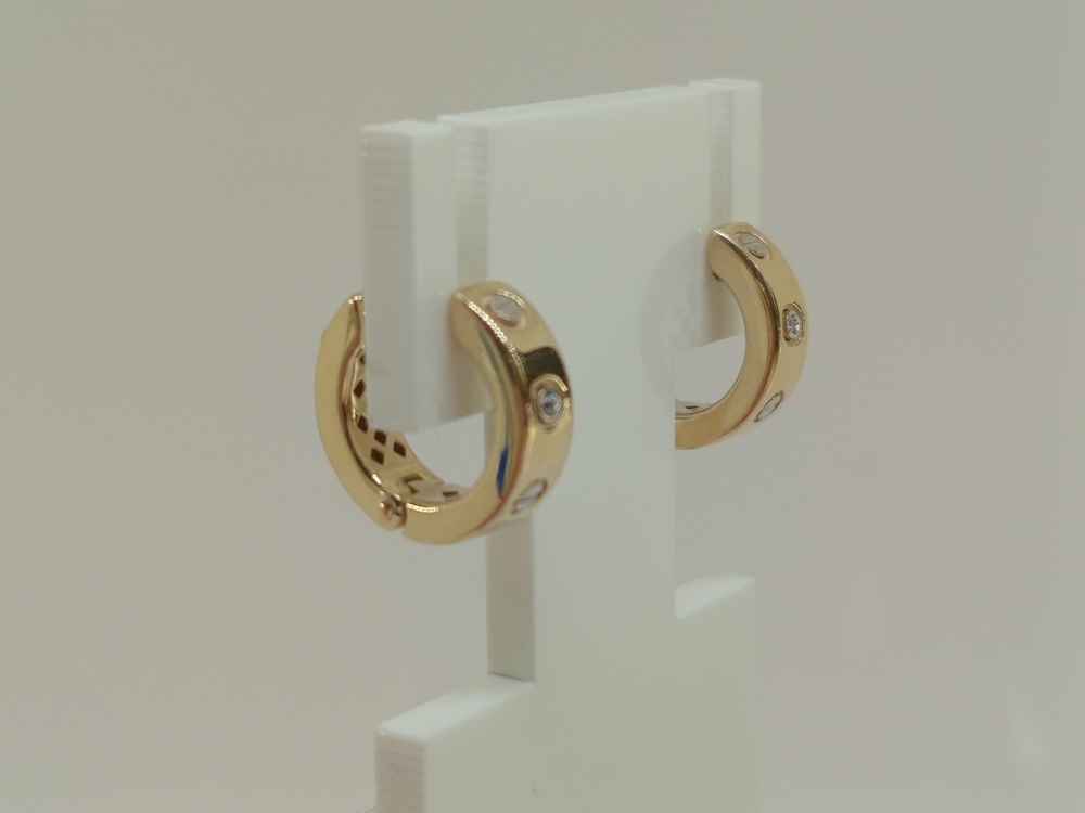 СЕРЬГИ С КАМНЯМИ (Au 585)