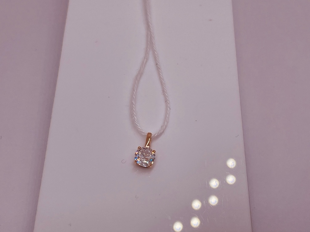 ПОДКМ585 ПОДВЕСКА С КАМНЕМ (Au 585)