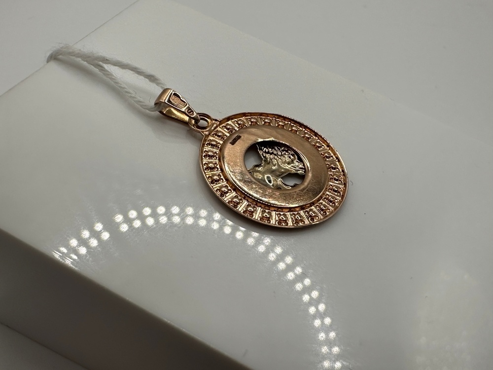 ПОДВЕСКА ЗНАК ЗОДИАКА ЛЕВ Au 585